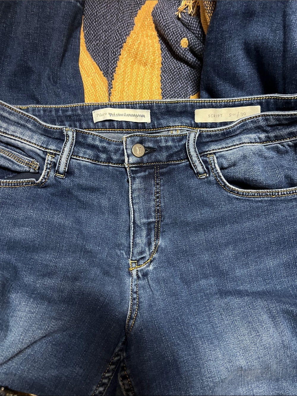 Pilcro $168 Anthropologie Parallel Stretch Denim Raw Hem Jeans